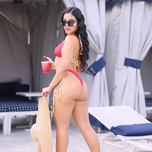 Gold Strap Two Piece Bikini Swimsuit - Picture 6 of 6